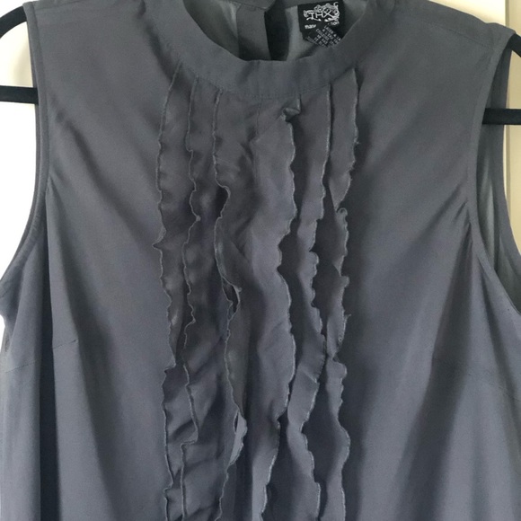 THX Women’s Sleeveless Ruffle-front Dress - Picture 3 of 7